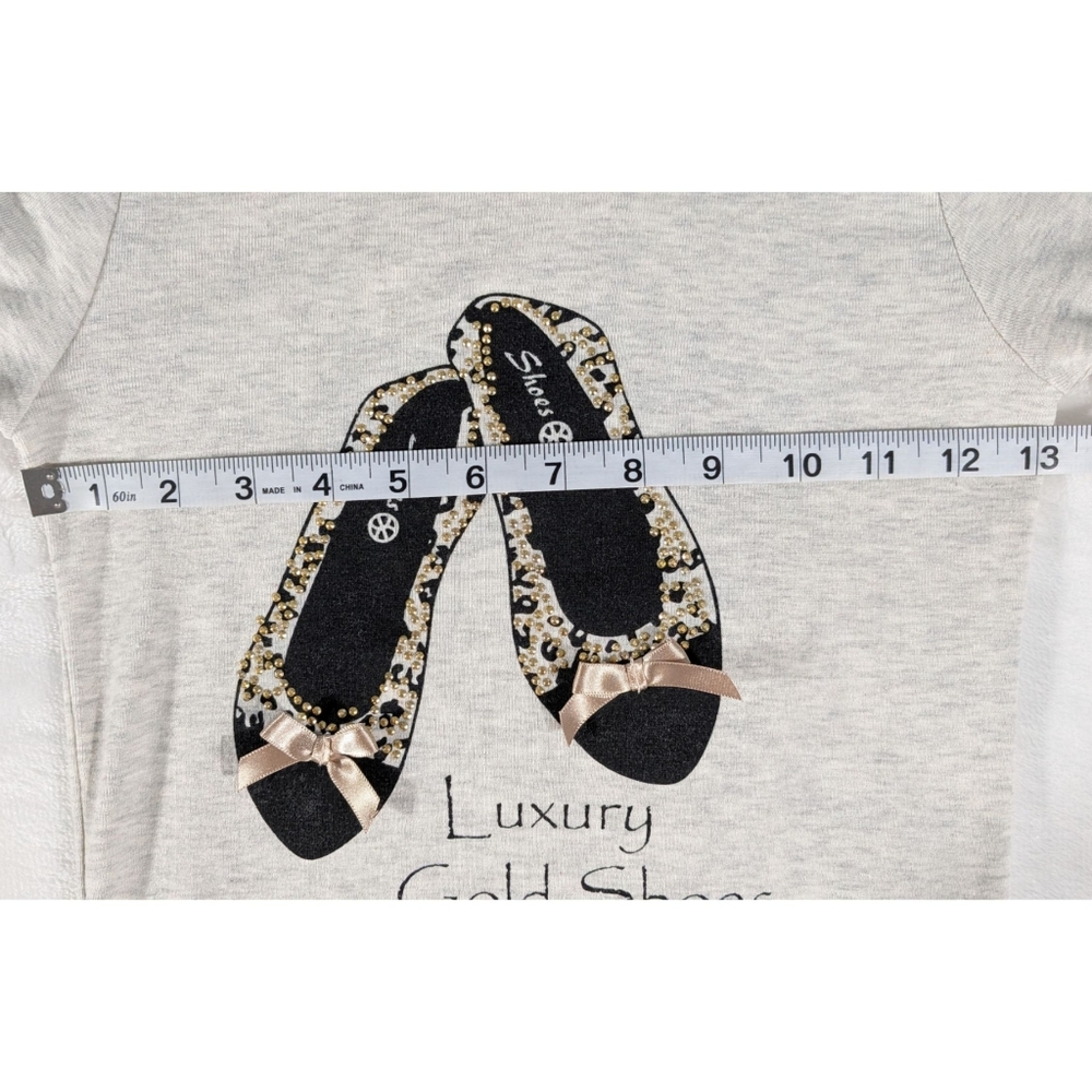 ❤️ Ballet Slippers Long Sleeve Crewneck T Shirt Size XS - Picture 5 of 9